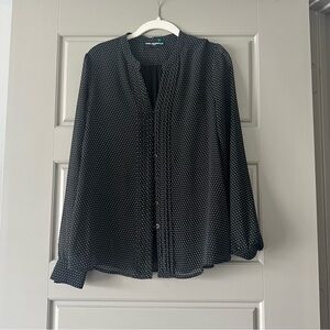 Black Polka Dot Blouse